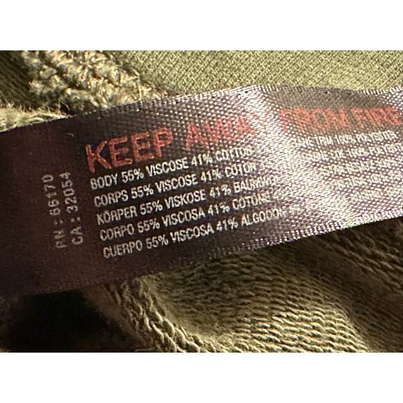 Free People: Olive Green Oversized Baggy Cargo Joggers - Picture 14 of 14